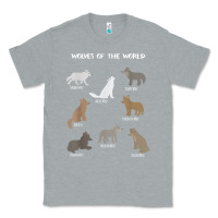 Heather Grey Wolves Of The World Educational Wolf Gift Classic Tee - trangStudio