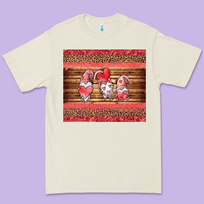 Valentines Day Gnomes Leopard Premium Tee Designed By Jasminsmagicworld