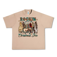 Burro rockin around the christmas tree Urban Heavy Tee - CowGirlArtShop