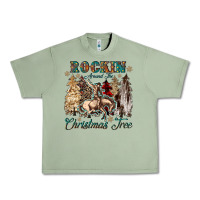 Oil Green rockin around the christmas tree Urban Heavy Tee - CowGirlArtShop