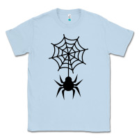 Dusty Blue spider t  shirt spider with web 17971797 Classic Tee - trangStudio