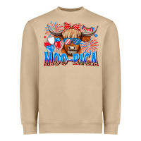 Mushroom moo rica Heavyweight Sweatshirt - CowhideDigitalArt