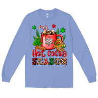 Colony Blue hot cocoa season Long Sleeve Tee - OliviaCreatesArt