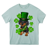 Arona st. patrick's day lucky dachshund puppy Heavy Core Tee - RanaPortraitStore