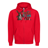 Red just a small town girl Zipper Hoodie - SublimationCraftShop