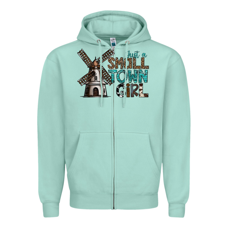 Just A Small Town Girl Zipper Hoodie by SublimationCraftShop | Teevron