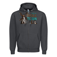 Smoke just a small town girl Zipper Hoodie - SublimationCraftShop