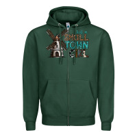 Sports Green just a small town girl Zipper Hoodie - SublimationCraftShop