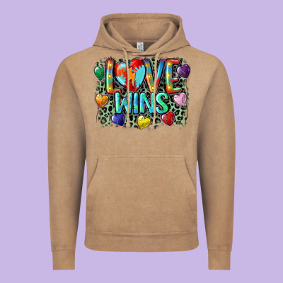 Love Wins Vintage Hoodie Designed By Cowgirlartshop