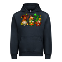 Navy fall gnomes with pumpkin pie Urban Hoodie - AdoDesignShop