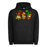 Pigment Black fall gnomes with pumpkin pie Urban Hoodie - AdoDesignShop