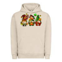 Pigment French Oak fall gnomes with pumpkin pie Urban Hoodie - AdoDesignShop