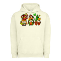 Pigment Pistachio fall gnomes with pumpkin pie Urban Hoodie - AdoDesignShop