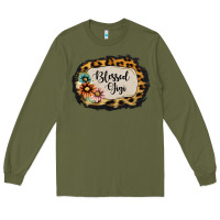 Army Green Blessed Gigi Long Sleeve Tee - Jasminsmagicworld
