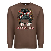 Chestnut baseballmom messy bun Premium Sweatshirt - BarkalooDesign