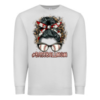 Dove Grey baseballmom messy bun Premium Sweatshirt - BarkalooDesign