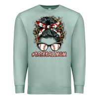 Seafoam baseballmom messy bun Premium Sweatshirt - BarkalooDesign