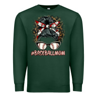 Sports Green baseballmom messy bun Premium Sweatshirt - BarkalooDesign
