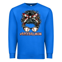 True Royal baseballmom messy bun Premium Sweatshirt - BarkalooDesign