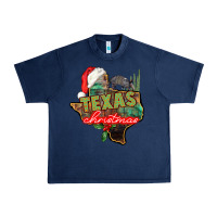 Navy texas christmas Urban Heavy Tee - CowGirlArtShop