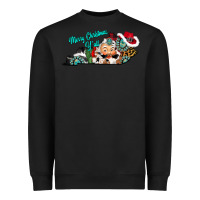 Black merry christmas y'all kentucky Heavyweight Sweatshirt - CowhideDigitalArt