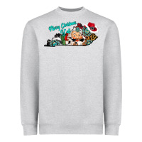 Heather Grey merry christmas y'all kentucky Heavyweight Sweatshirt - CowhideDigitalArt