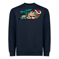 Navy merry christmas y'all kentucky Heavyweight Sweatshirt - CowhideDigitalArt