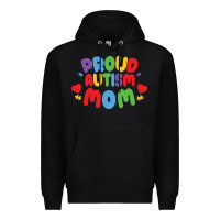 Black LIL Autism Mom Premium Hoodie - CowhideDigitalArt