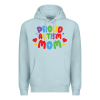 Blue Mist LIL Autism Mom Premium Hoodie - CowhideDigitalArt