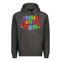 Charcoal Heather LIL Autism Mom Premium Hoodie - CowhideDigitalArt