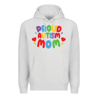 Dove Grey LIL Autism Mom Premium Hoodie - CowhideDigitalArt
