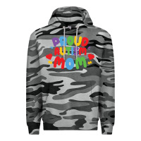 Slate Camo LIL Autism Mom Premium Hoodie - CowhideDigitalArt