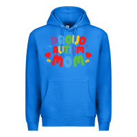 True Royal LIL Autism Mom Premium Hoodie - CowhideDigitalArt