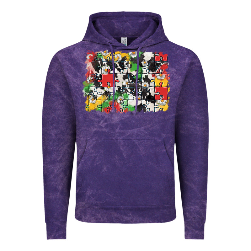 Autism Background Vintage Hoodie by CowGirlArtShop | Teevron