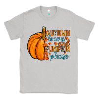 Moon Dust Autumn leaves and pumpkin please Classic Tee - RanaPortraitStore