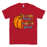 Red Autumn leaves and pumpkin please Classic Tee - RanaPortraitStore