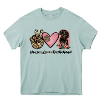 Arona peace love dachshund Heavy Core Tee - JahusDesignShop