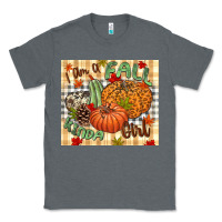 Charcoal Heather I am a Fall kinda girl pumpkin Fall Classic Tee - NancyCooperArtShop