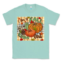 Seafoam I am a Fall kinda girl pumpkin Fall Classic Tee - NancyCooperArtShop