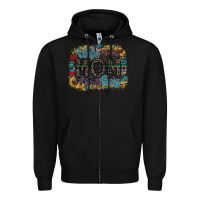 Black wife mom boss Zipper Hoodie - SublimationCraftShop