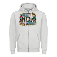 Dove Grey wife mom boss Zipper Hoodie - SublimationCraftShop