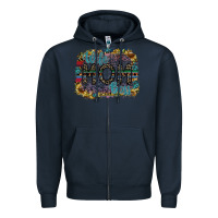Navy wife mom boss Zipper Hoodie - SublimationCraftShop