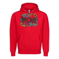 Red wife mom boss Zipper Hoodie - SublimationCraftShop