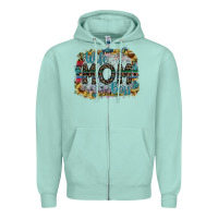 Seafoam wife mom boss Zipper Hoodie - SublimationCraftShop