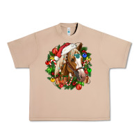 Burro horse christmas wreath Urban Heavy Tee - CowGirlArtShop