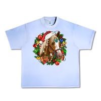 Grape Ice horse christmas wreath Urban Heavy Tee - CowGirlArtShop