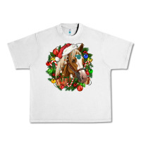 Lunar Rock horse christmas wreath Urban Heavy Tee - CowGirlArtShop