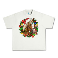 Pistachio horse christmas wreath Urban Heavy Tee - CowGirlArtShop