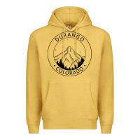 Antique Gold Durango Mountain City - Colorado State Souvenir Gift Premium Hoodie - trangStudio