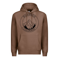 Chestnut Durango Mountain City - Colorado State Souvenir Gift Premium Hoodie - trangStudio